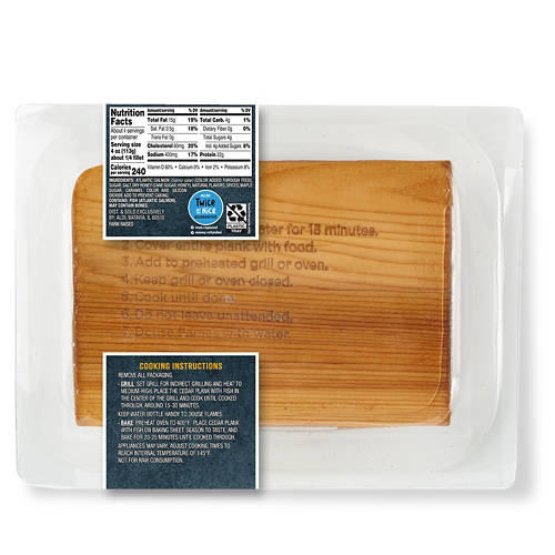 Honey Maple Cedar Plank Salmon, per lb